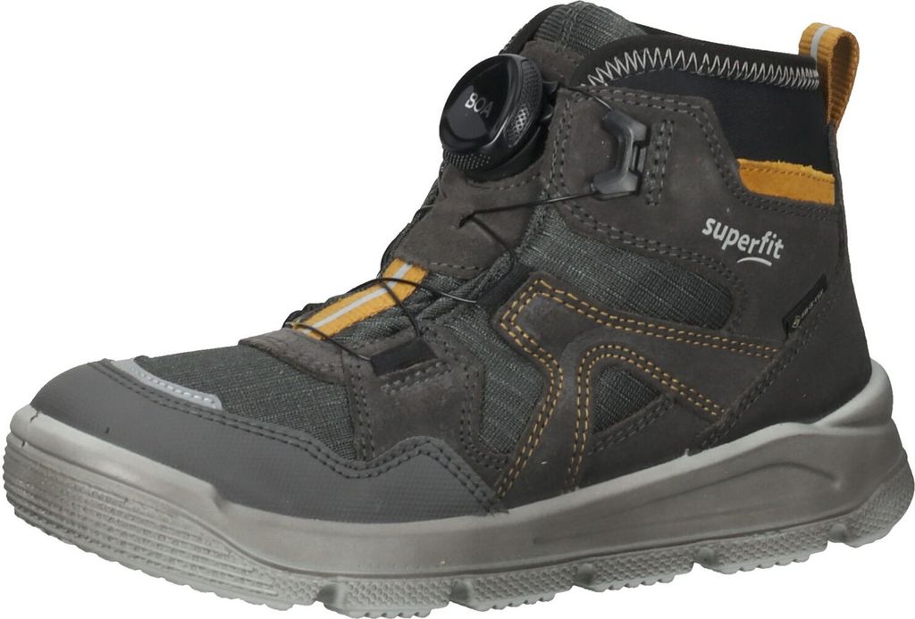Superfit Mars - Grau / Gelb Veloursleder/Textil Größe: 29 Mittel