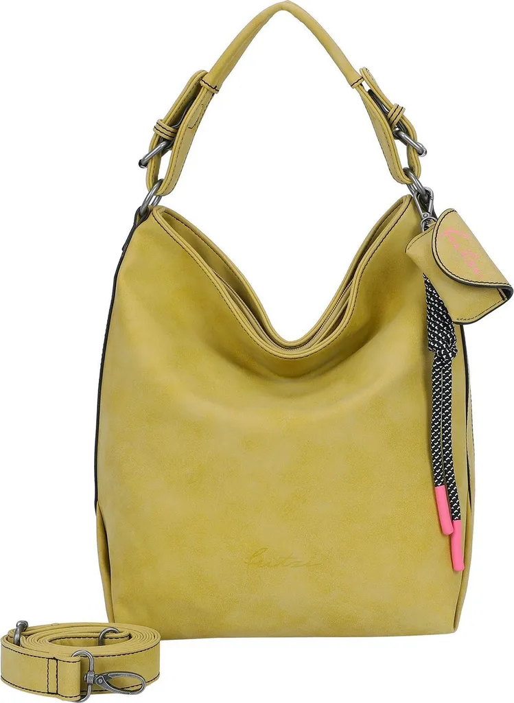 Sac épaule Jive Bitzi01 moutarde en cuir synthétique souple et durable