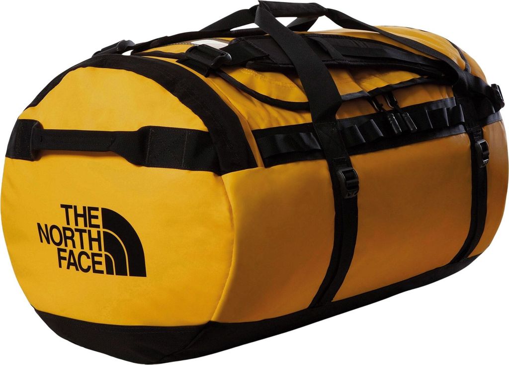 The North Face Base Camp Duffle L – Robuste Reisetasche 95 L für Outdoor & Abenteuer - yellow