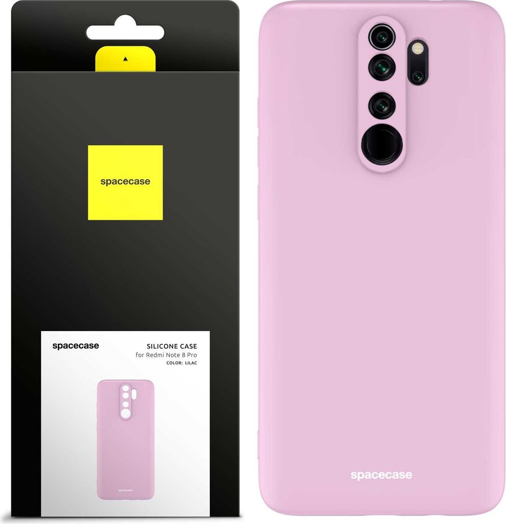 Spacecase Silikonhülle Redmi Note 8 Pro lila