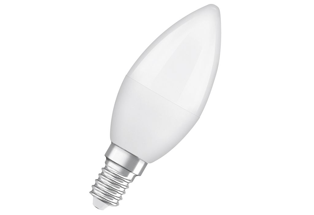 OSRAM LED VALUE CLASSIC B 4.9W 827 gefrostet E14 Lampe 470lm 2700K warmweiss wie 40W 4099854110030