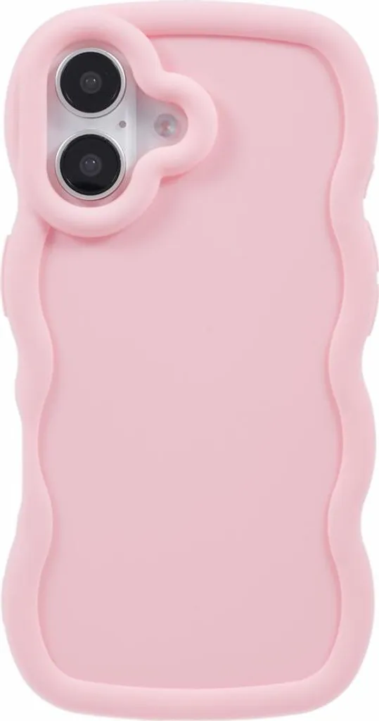 Cover Rosa iPhone 16 Phonesta Wavy | Design Trendy in Silicone Liquido