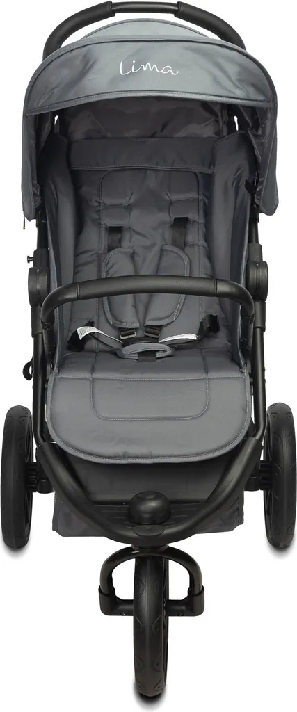 Poussette compacte CARETERO LIMA graphite avec dossier réglable et panier - 16