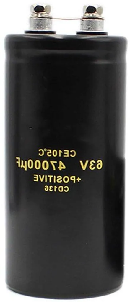 Condensateur chimique de filtrage 47000µF 63V haute capacité à vis