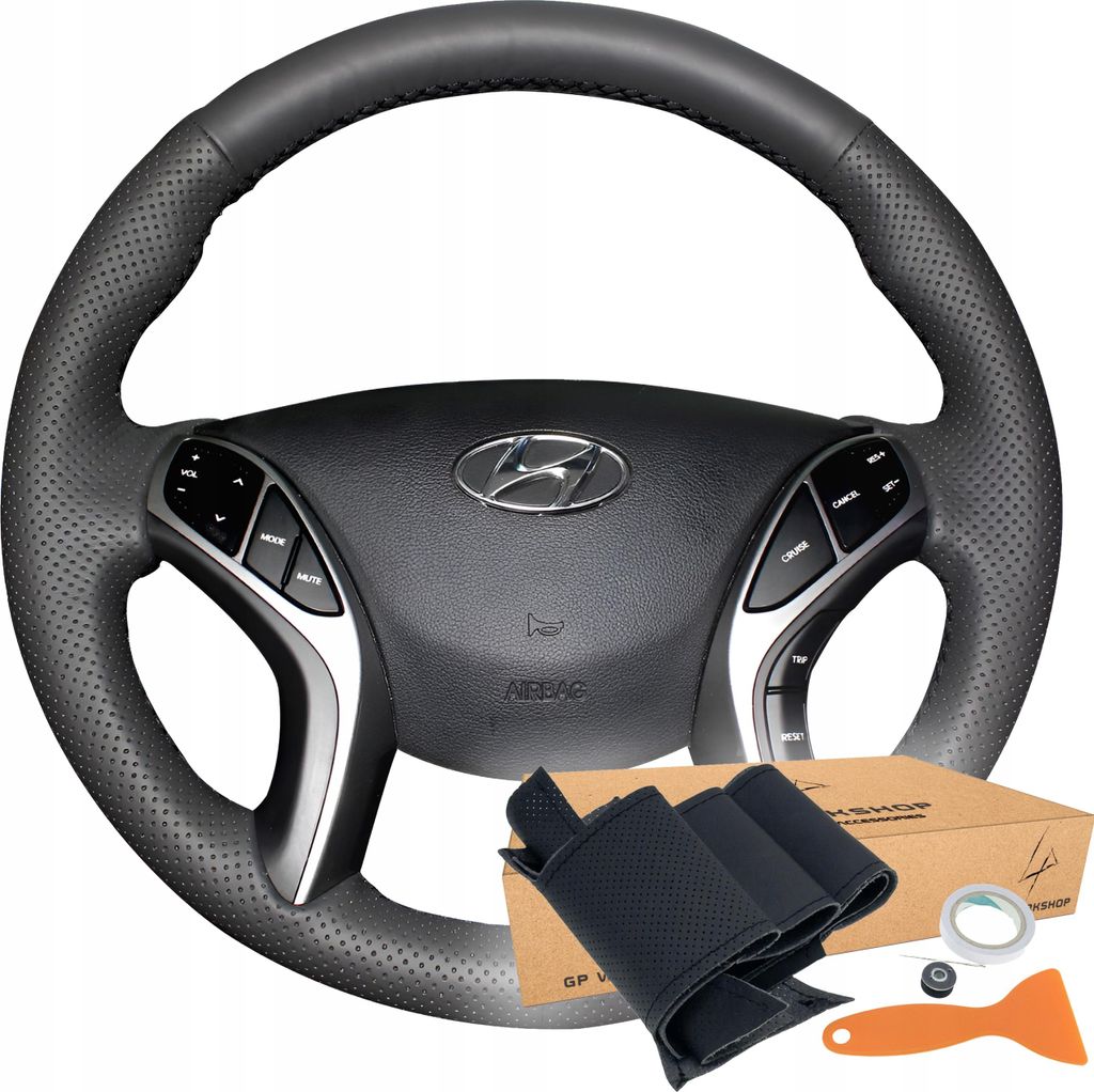 Kryt Volantu S Vzorem Pro Hyundai I30 Elantra 2011-2016 Obrázek produktu 
