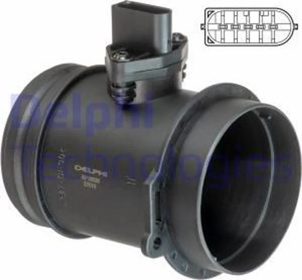 Débitmètre d'air Delphi AF10526-12B1 pour BMW Série 5 E60 E61 OE 13627524136