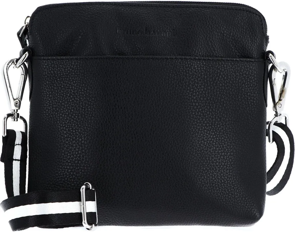 Bruno Banani Borsa a Tracolla in Vera Pelle Nera | Crossbody Bag Uomo