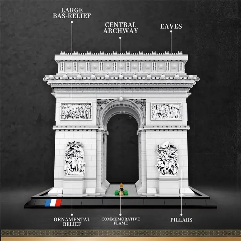 Kit DIY Arc de Triomphe avec boîte de rangement : Jeu de construction 3D - 3