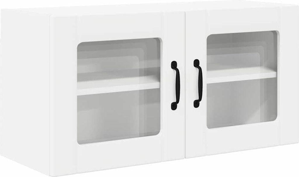 Küchenschrank mit Regal Weiß 80 x 31 x 40 cm Holzwerkstoff