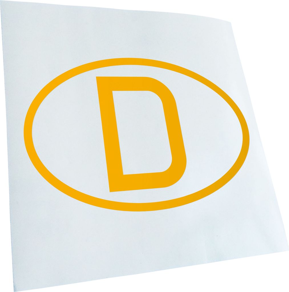 Kiwistar - Autoaufkleber - Deutschland D Heckscheibe - Aufkleber für Auto Kfz Fahrrad, LKW, Truck Mofa