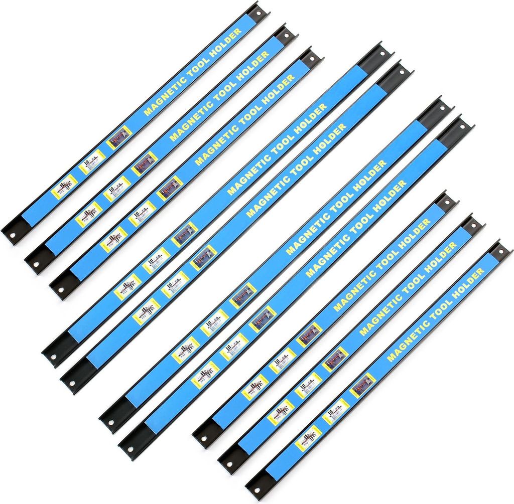 Wiltec magnetická lišta sada 10 držáků na nářadí 6x46cm a Obrázek produktu 
