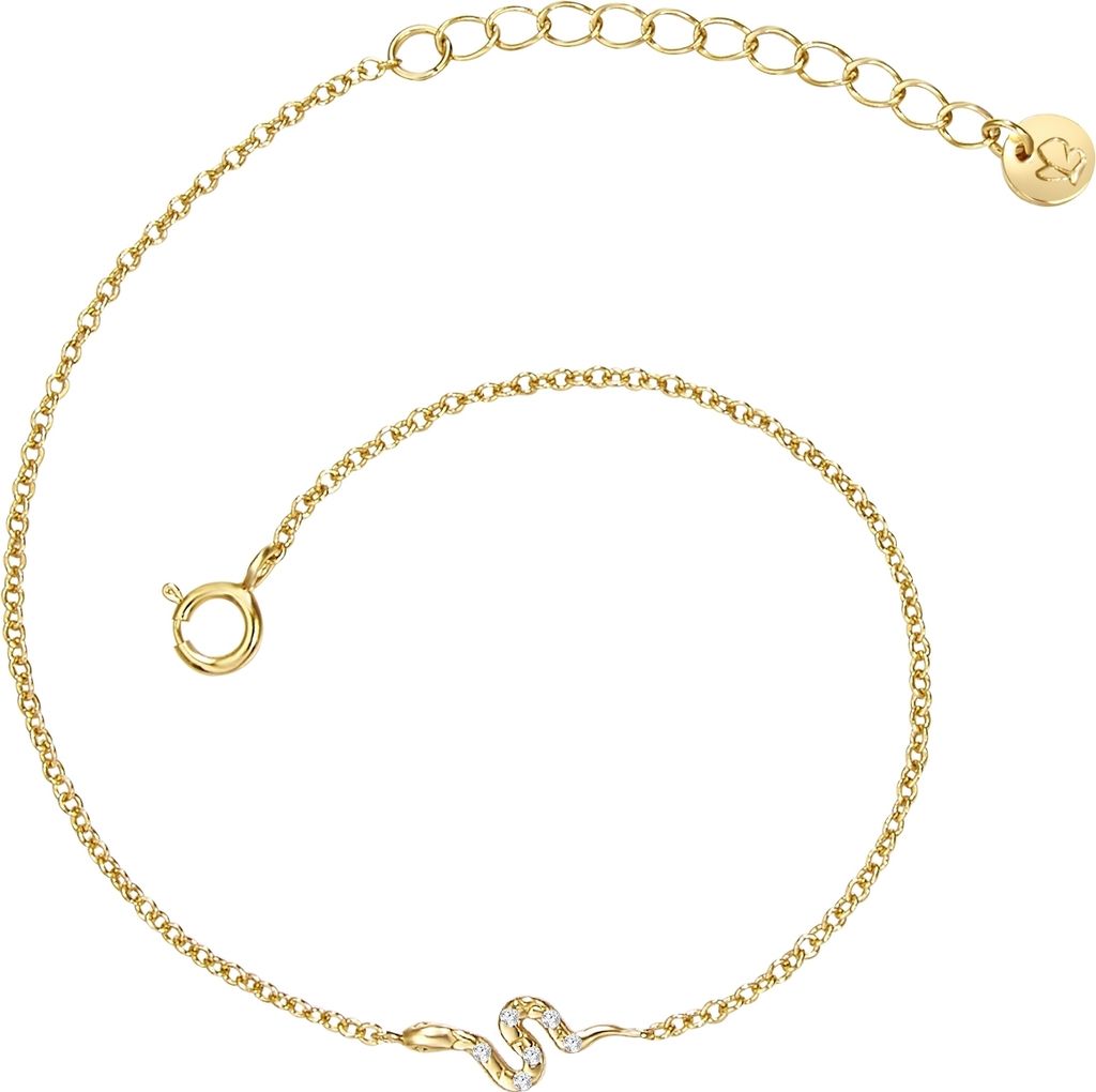 Glanzstücke München Armband Schlange Sterling Silber Zirkonia 17,0 cm Basislänge + 3,0 cm Verlängerung 50080780