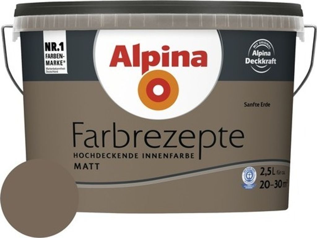 Alpina Wandfarbe Farbrezepte Sanfte Erde 2,5 l Produktbild 
