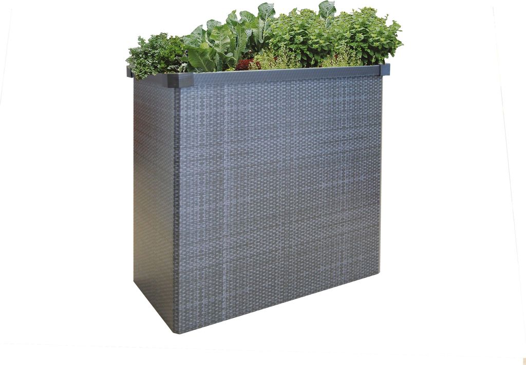 Juwel Falthochbeet Easy Garden Rattan grau, Größe 80x40x75 cm, Gemüsebeet