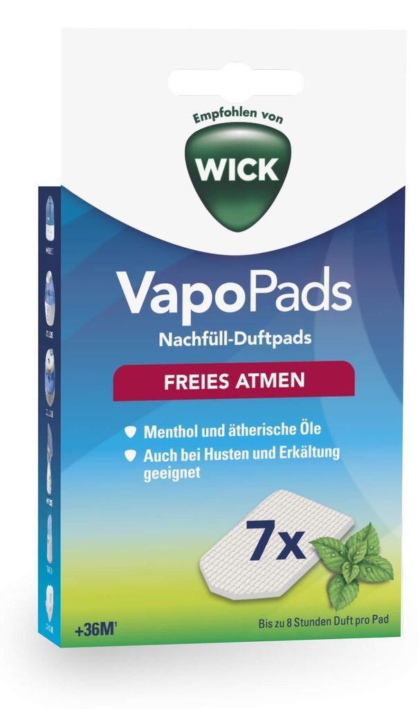 Wick WH7, geurpads, wit, 7 stuks, 26 gram, 15 mm, 75 mm Productafbeelding 