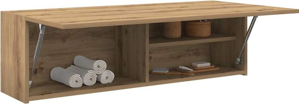 "2026 Promotion" Bad-Wandschrank - Badezimmerschrank - Artisan-Eiche 100x25x30 cm Holzwerkstoff - Badezimmer CC32044