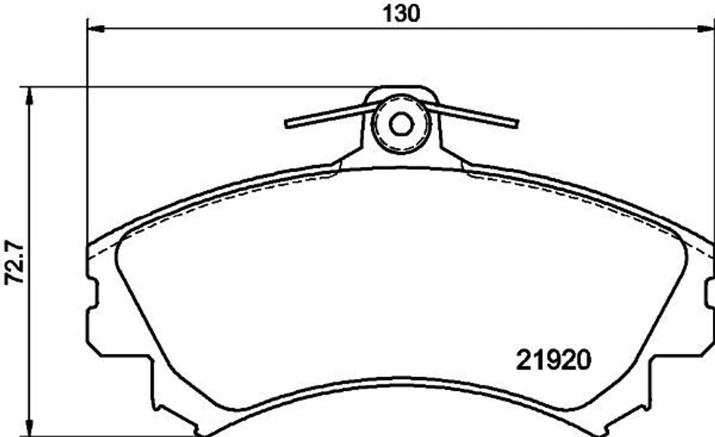 Plaquettes de frein à disque pour Forfour (454) HELLA 8DB 355 006-701
