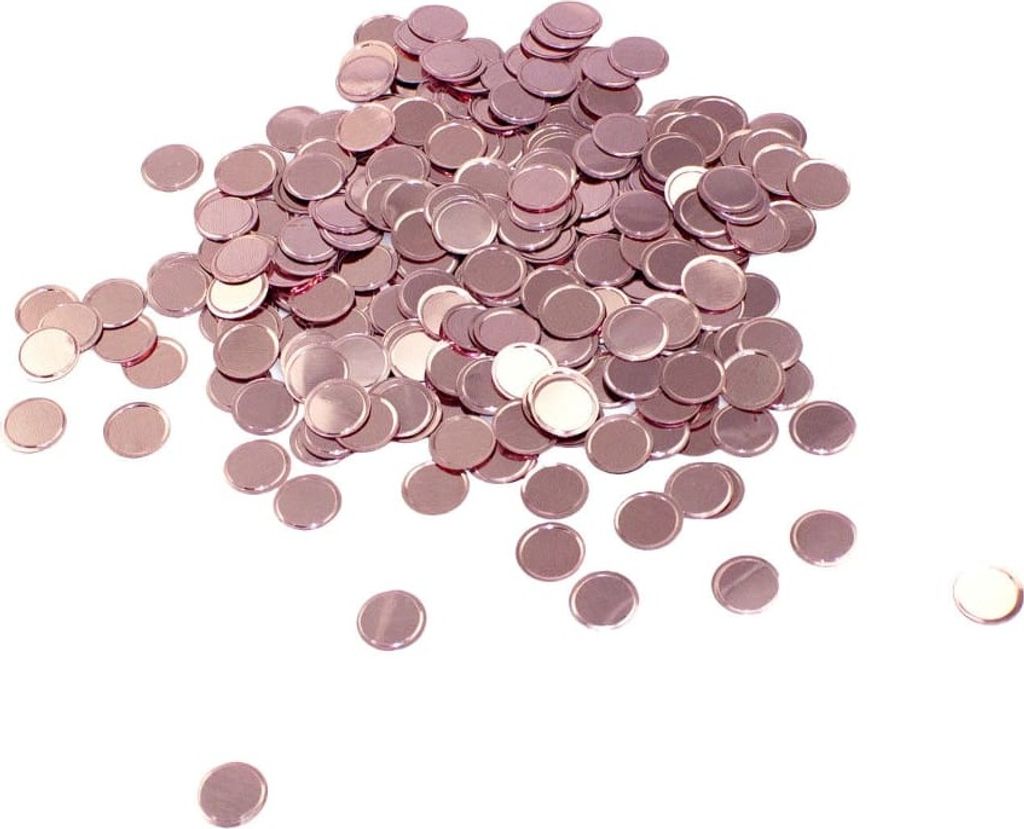 Oblique Unique Konfetti Rund Kreis Tisch Deko Hochzeit Geburtstag 300 Stk - rosé
