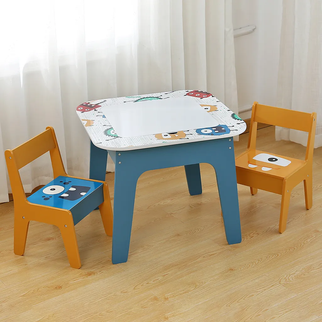 Table de Jeu Monster Ginger Home avec Plateau Réversible pour Enfants - 6