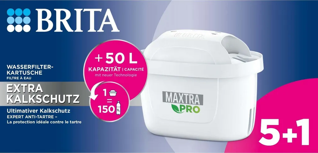 Filtri Brita MAXTRA PRO Extra Protezione 5+1 - Scelta Green e Anticalcare - 3