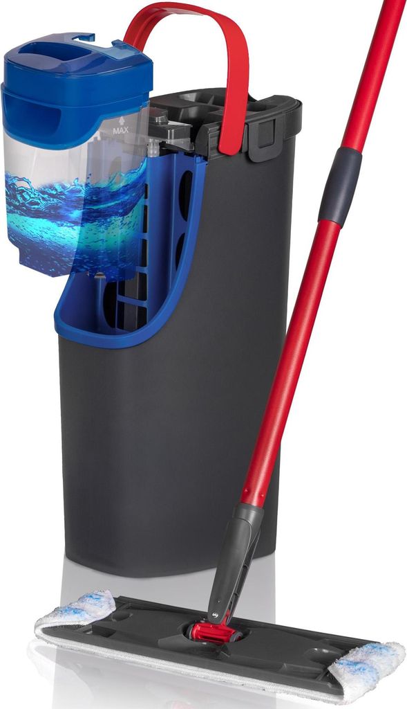 Plochý mop s dvojitým systémom oddeľovania vody Obrázok produktu 