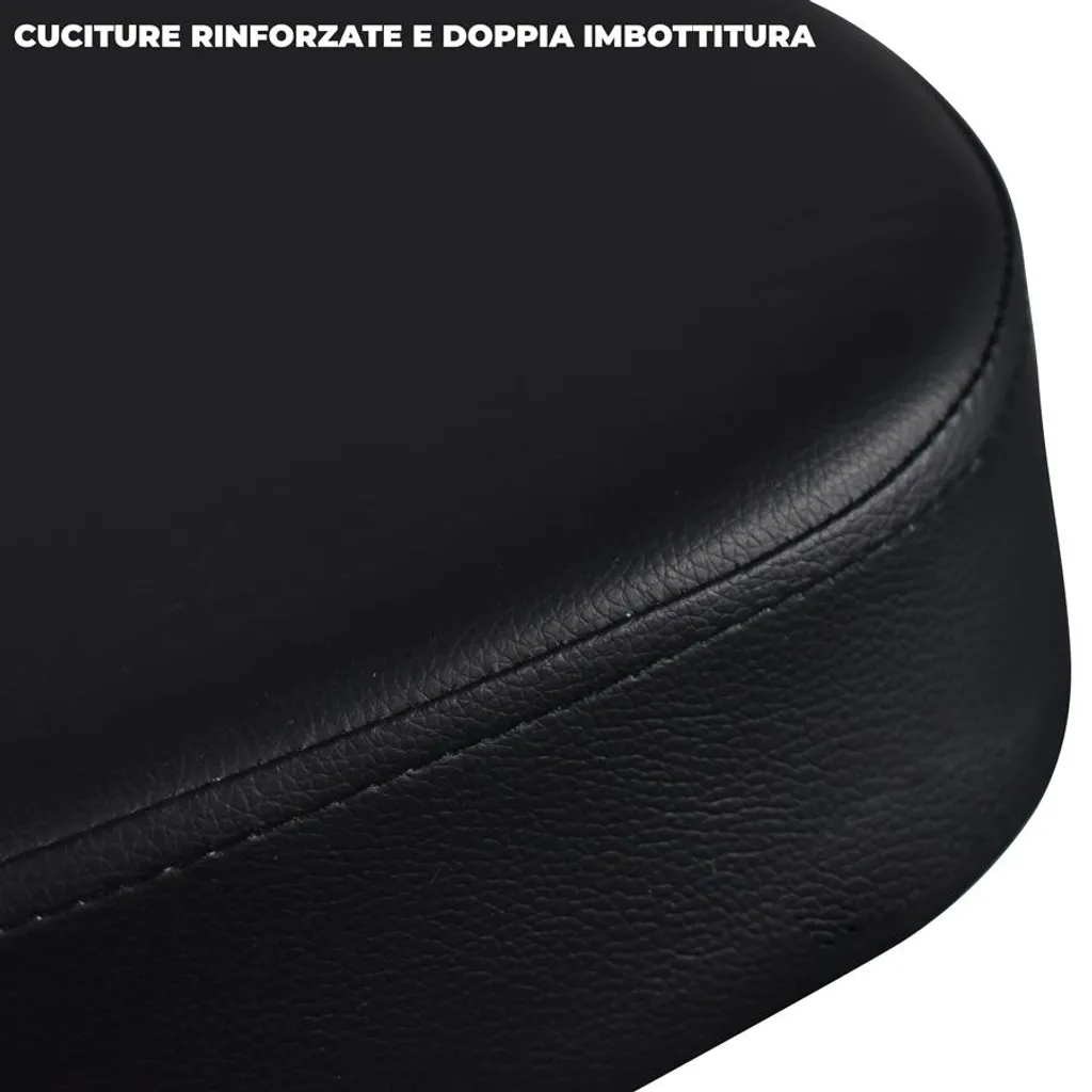 Tabouret orthopédique postural réglable à roulettes noires Modèle Ergofit - 4