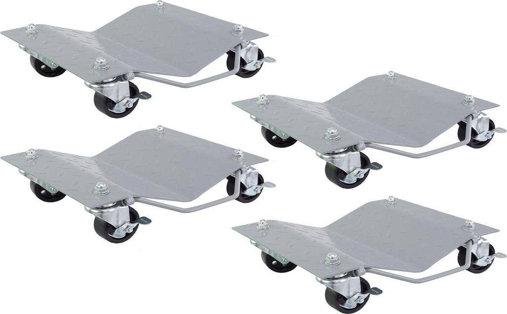 Rangierhilfe für PKW 4 Stück jeweils 680 kg Rangierroller V Produktbild 
