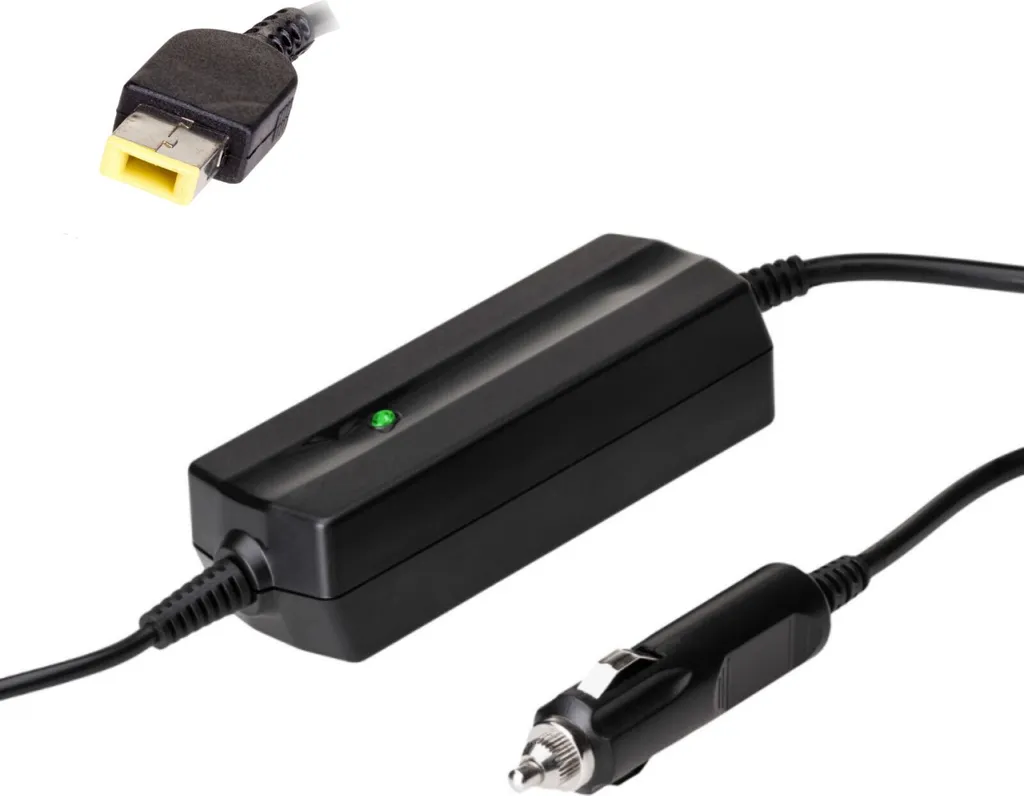 Alimentatore Auto Lenovo 20V 3.25A Akyga AK-ND-41 65W Giallo Quadrato