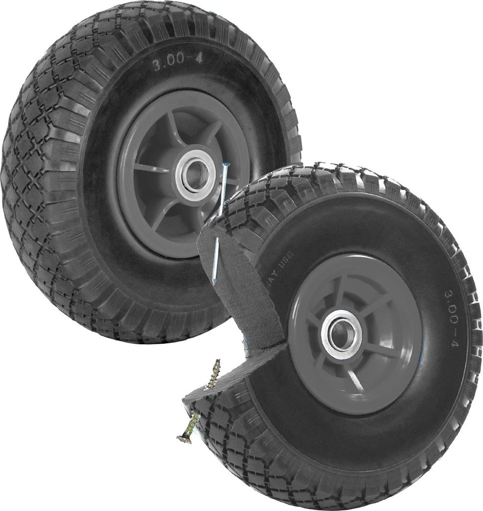 2x Sackkarrenrad PolyurethanRad 260x85 mm 3.00-4 60 mm Produktbild 