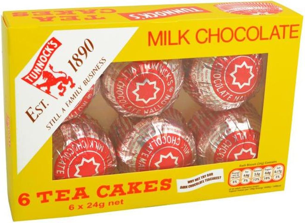 Tunnock's Milk Chocolate Tea Cakes 6x24g Produktbild 