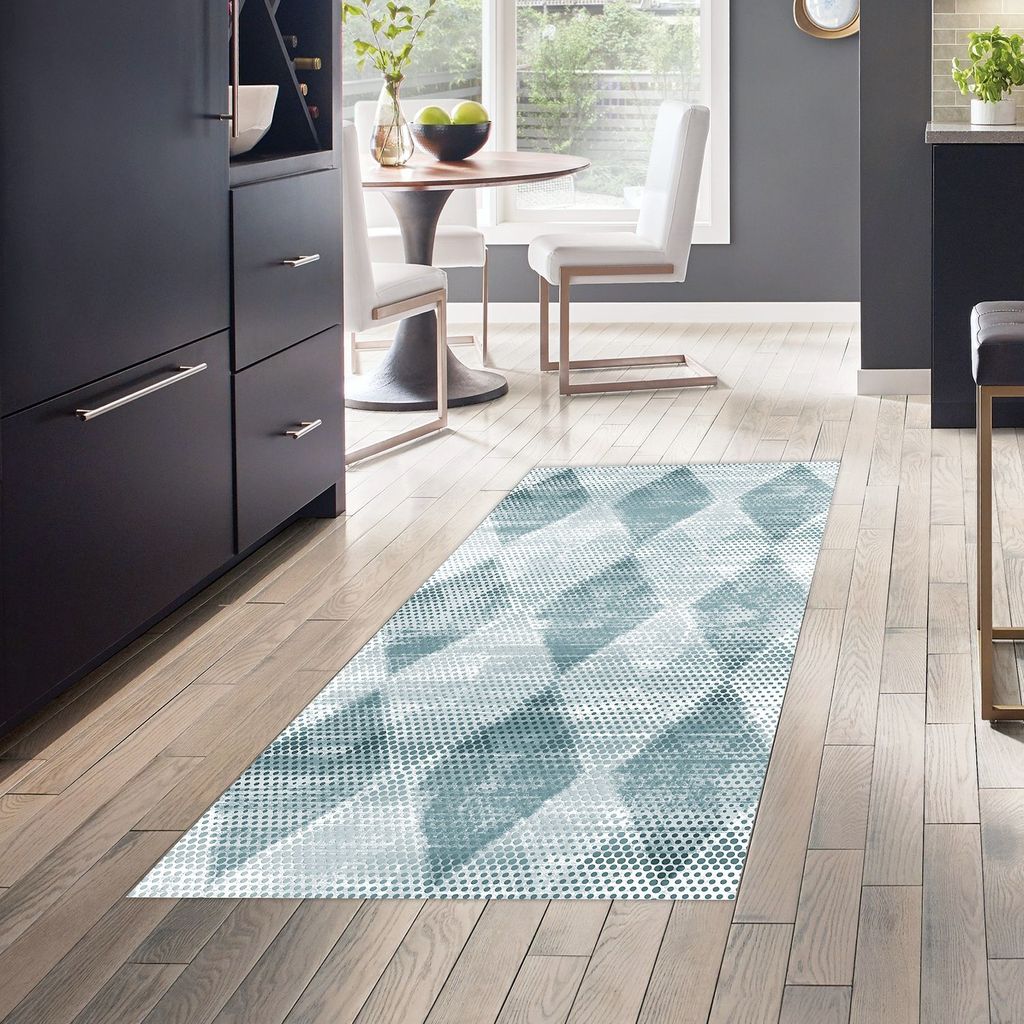 Conceptum Hypnose, F5131 v2 - Turquoise, Teppichböden, Türkis, Polyester, 100 x 200 cm