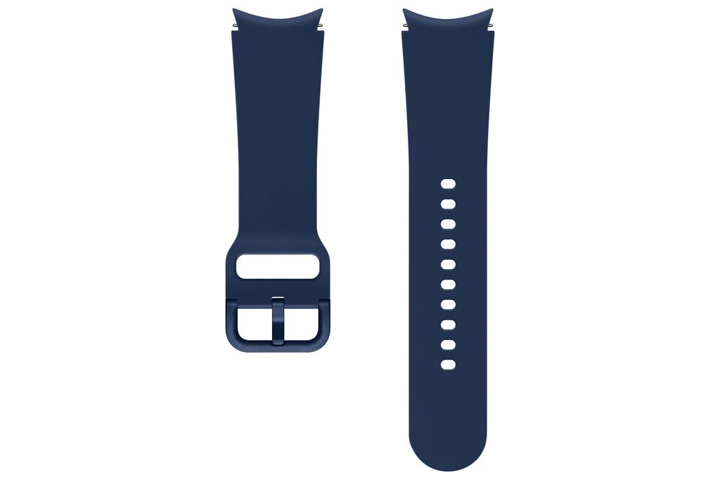 Two dark blue watch straps are shown against a white background.