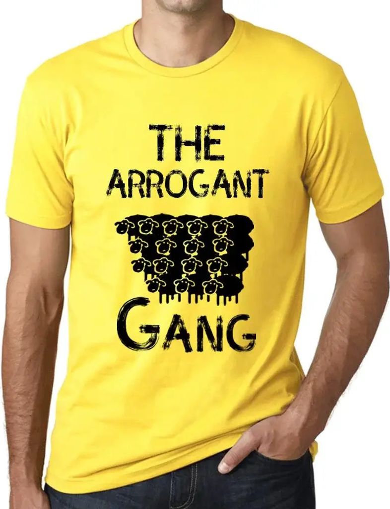 Herren Grafik T-Shirt Die arrogante Bande – The Arrogant Gang – Öko-Verantwortlich Vintage Jahrgang Kurzarm Lustige Druck Geburtstag Geschenk ...