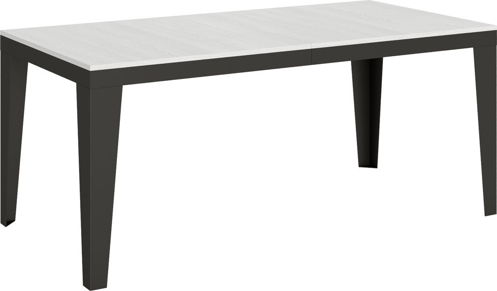 ITAMOBY - Ausziehtisch 180/284x90 cm Flame Evolution Esche weiß Gestell und Füße Anthrazit