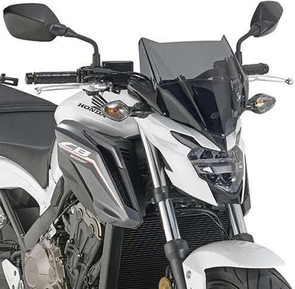 Pare-brise fumé GIVI 280x365mm résistant aux chocs avec support A1159G
