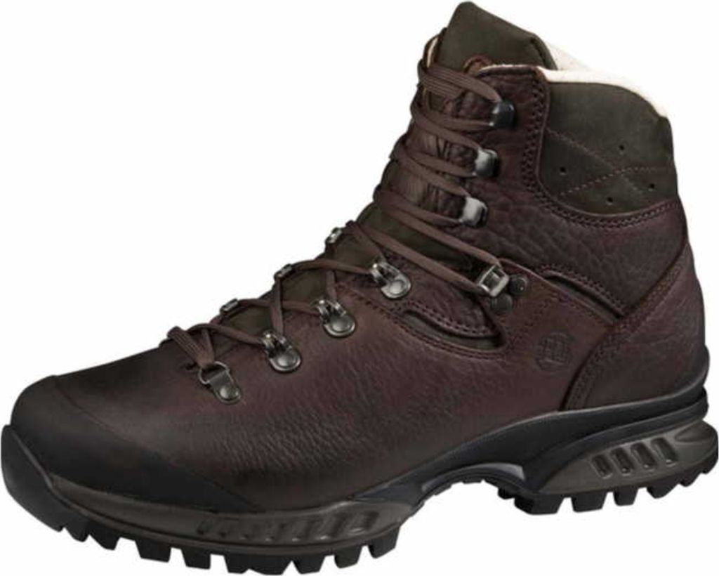 Hanwag Herren Trekkingstiefel Lhasa II Yakleder Wanderstiefel Schwarz
