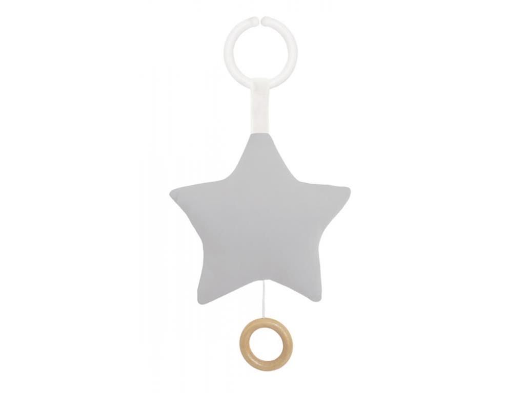 JaBaDaBaDo Mechanische Baby Spieluhr Stern Grau