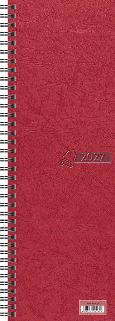 2027 Glocken Vormerkbuch 10x29cm 2S/1W 128Seiten Produktbild 