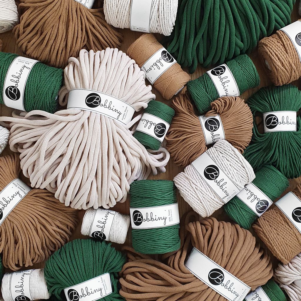 Bobbiny Jumbo 9mm Braided Cord for Macramé, Crochet, Weaving, Knitting