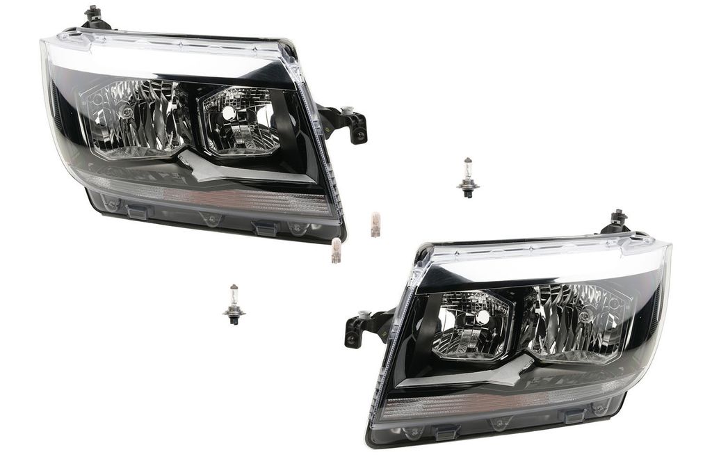 Johns, Scheinwerfer Halogen passend für VW Crafter SY SX SZ 16- Leuchtmittel Set Li. Re 7C1941005 65251016009 7C1941006 65251016011