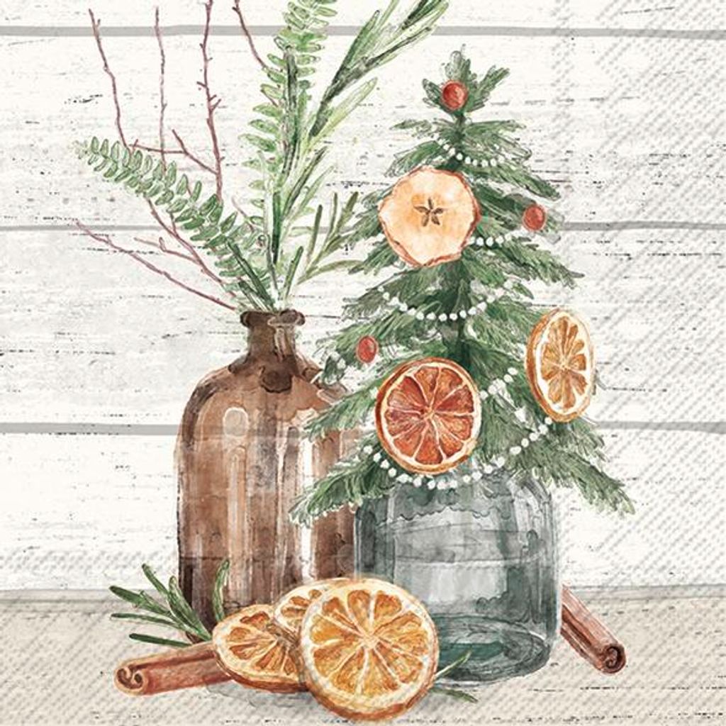 SEASONAL DECO cream Lunch-Servietten L 970260