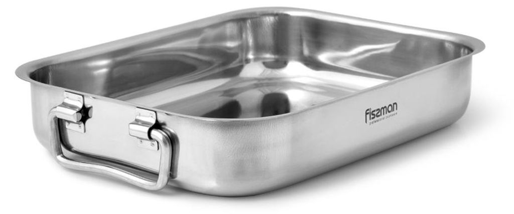 Teglia da forno Fissman, 30x22x5cm, argento, acciaio Immagine del prodotto 