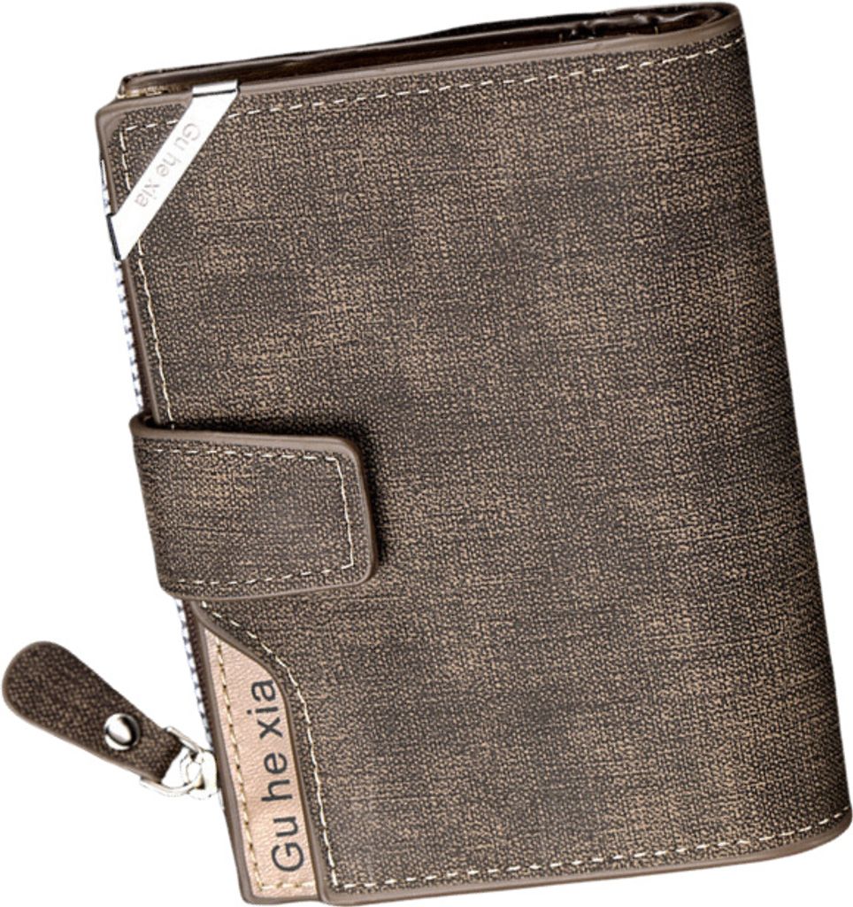 INF Neue Business Herren Kurz Brieftasche Kaffee