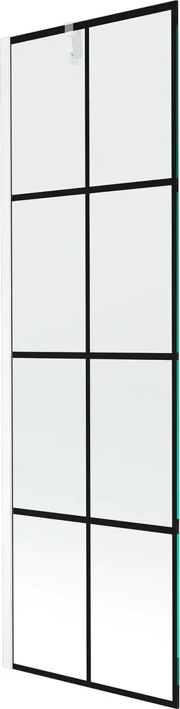 Mexen Next Parete Vasca 60x150 Griglia Nera - Stile Industrial Bagno