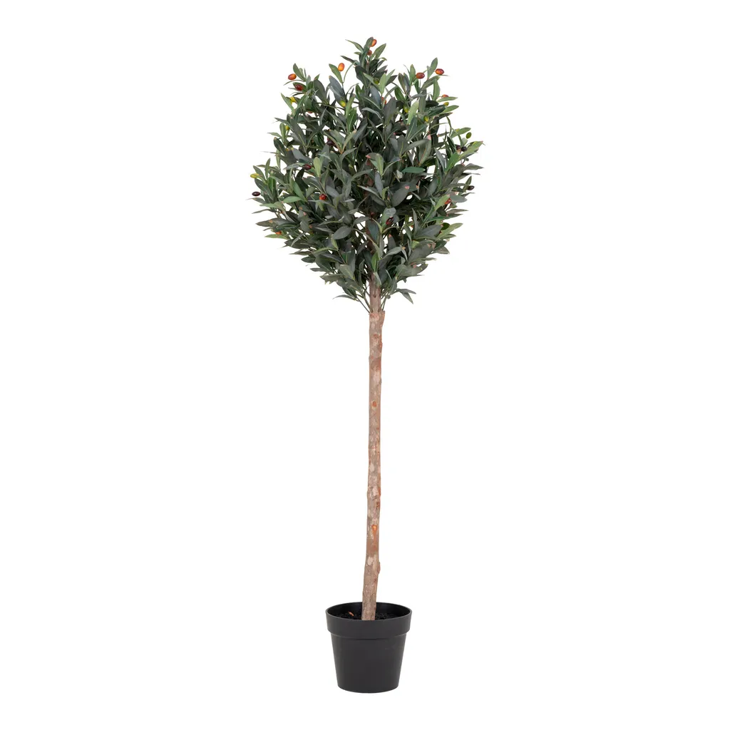 Olivier artificiel H150 cm vert aspect naturel pour décoration intérieur