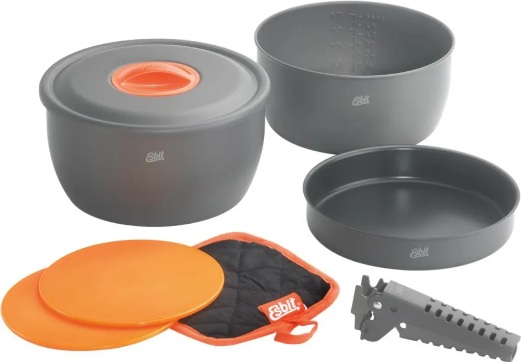 Cucina da Campo Esbit CW2500HA | Kit 8 Pezzi in Alluminio Duro