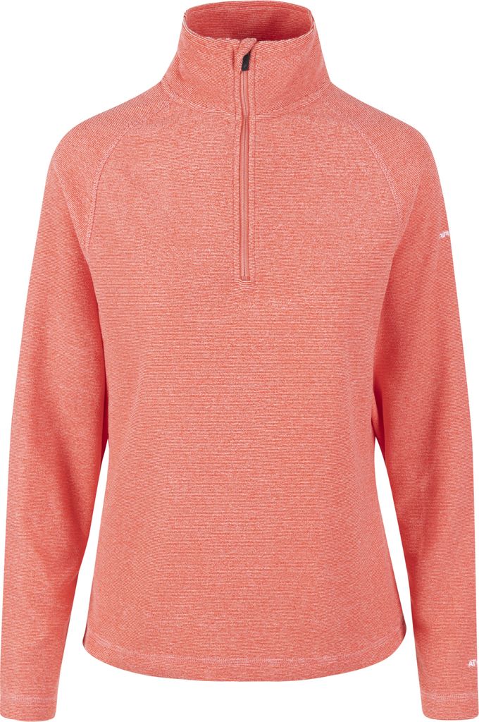 Trespass Damen Fleece-Top Meadows mit Reißverschluss bis zur Brust TP4176 (2XL) (Pfirsichrot)