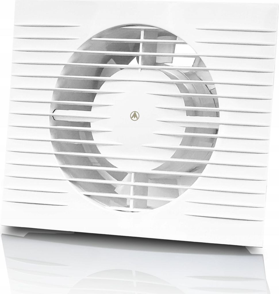 Dospel | Badlüfter - Wandlüfter - Ventilator Ø 100 mm - Weiß - Energiesparend und Leise - Hygrostat mit Timer