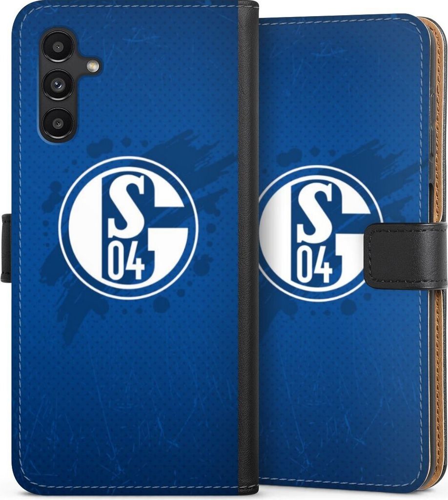 DeinDesign Klapphülle für Samsung Galaxy A04s Handytasche Lederhülle Tasche Bundesliga FC Schalke 04 Offizielles Lizenzprodukt