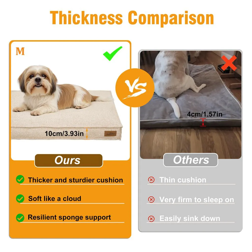Coussin pour Chien Antidérapant et Lavable, Lit Confortable 75 cm - 8